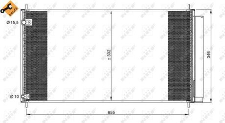 Радіатор кондиціонера NRF 35838