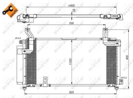 Радіатор кондиціонера NRF 35847