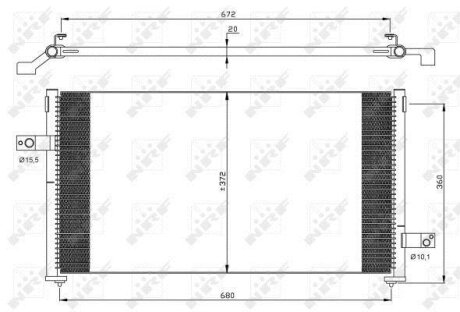 Радіатор кондиціонера NRF 35877