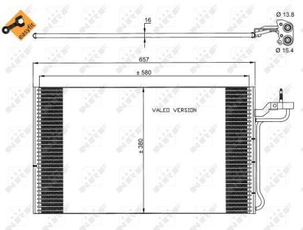 Радіатор кондиціонера NRF 35882