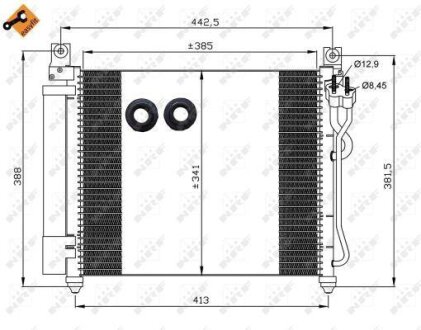 Радіатор кондиціонера NRF 35888