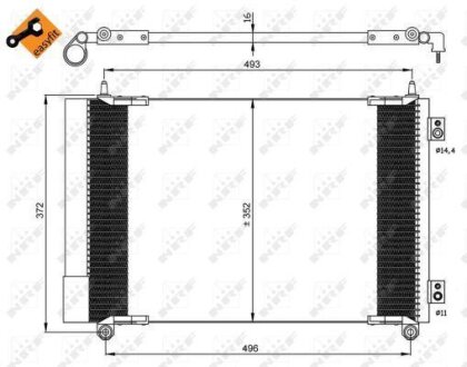 Радіатор кондиціонера NRF 35899