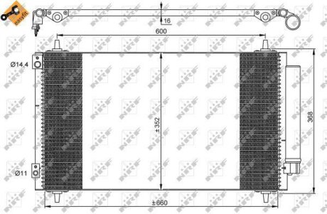 Радіатор кондиціонера NRF 35935