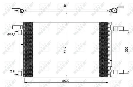 Радіатор кондиціонера NRF 35948