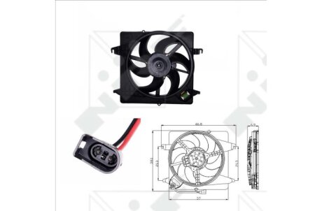 Вентилятор радіатора NRF 47019