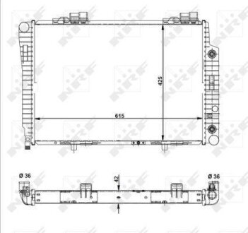 Радіатор двигуна NRF 51281