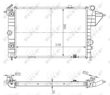 Радиатор NRF 513508A