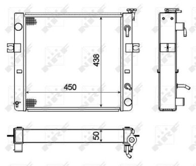 Радіатор двигуна NRF 52297A