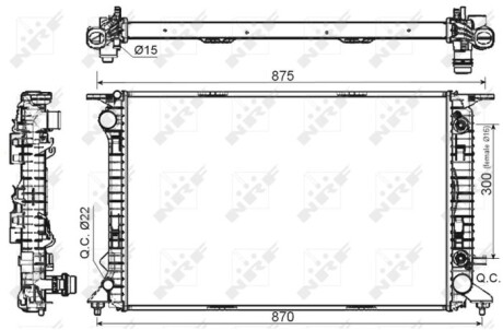 Радиатор NRF 53116