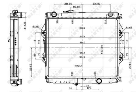 Радіатор охолодження NRF 53151