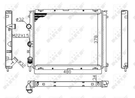 Радіатор охолоджування NRF 53209A
