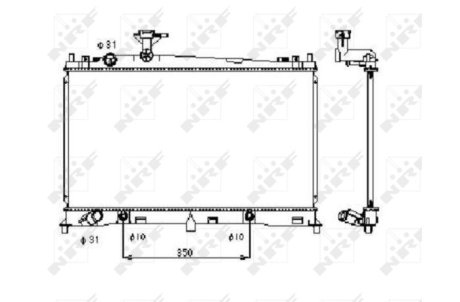 Радиатор NRF 53410 (фото 1)