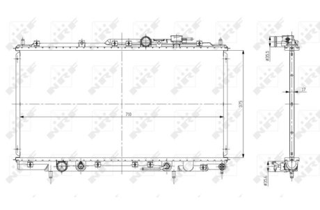 Радиатор охлаждения NRF 56078