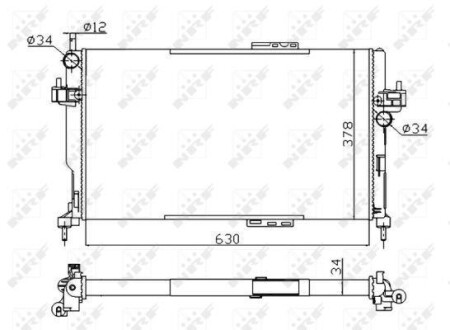 Радиатор NRF 58282A