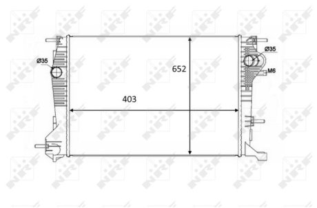 Радиатор охлаждения NRF 58488