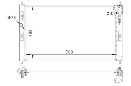 Радіатор охолодження NRF 59260
