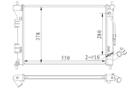 Радіатор двигуна NRF 59292