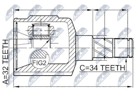 Шрус NTY NPWDW014