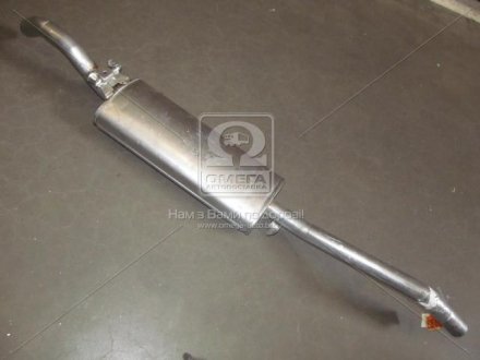 Глушник (задня частина) алюмінійована сталь VW Jetta 1.6 (30.14) POLMOSTROW 3014