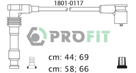 Провода высоковольтные, комплект PROFIT 1801-0117