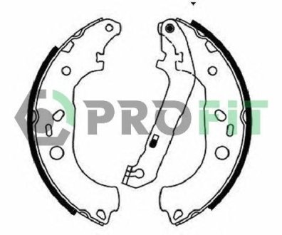 Колодки тормозные барабанные PROFIT 5001-0687