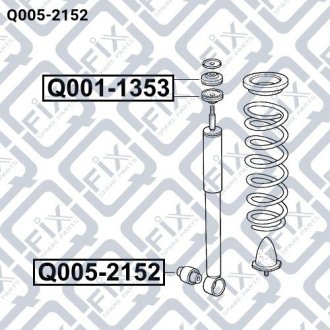 САЙЛЕНТБЛОК ЗАДНЕГО АМОРТИЗАТОРА Q-fix Q0052152