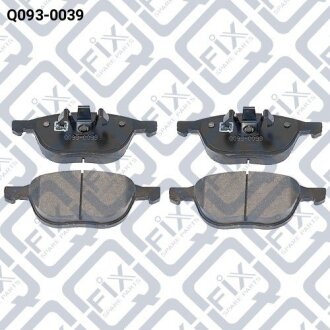 Колодки гальмівні передні Mazda 3 BK/CR 02–/Ford Focus II 04–/C-Max 03–/Volvo S40 04–/V50 04– Q-fix Q0930039