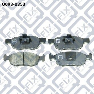 Колодки гальмівні передні Fiat Palio/Weekend/Punto/Strada 1.2–1.9D 04.96– Q-fix Q0930353