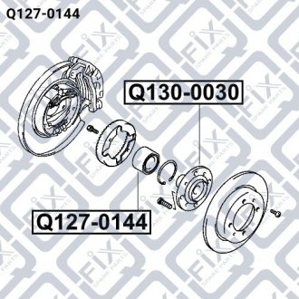 Подшипник ступичный задний Q-fix Q1270144