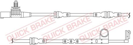 Датчик зносу гальмівних колодок QUICK BRAKE WS0264A