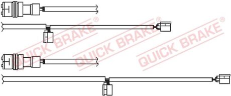 Датчик зносу гальмівних колодок QUICK BRAKE WS0351A