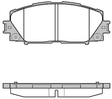 Колодки тормозные дисковые REMSA 1224.10