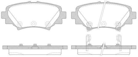 Колодки тормозные дисковые REMSA 1570.02