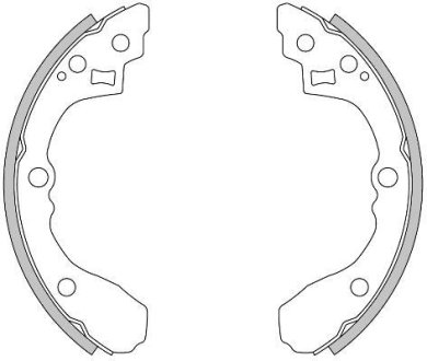 Колодки гальмівні барабанні REMSA 4275.00