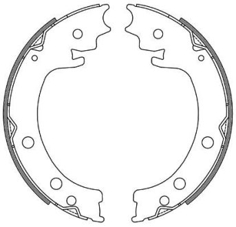 Колодки гальмівні барабанні REMSA 4629.00
