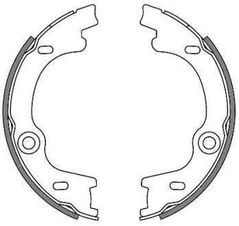 Колодки гальмівні барабанні REMSA 4630.00
