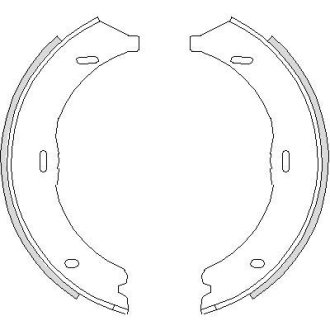 Колодки гальмівні барабанні REMSA 4745.00
