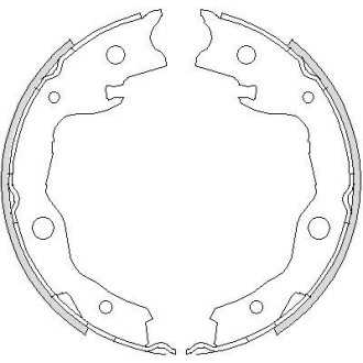 Колодки гальмівні барабанні REMSA 4752.00