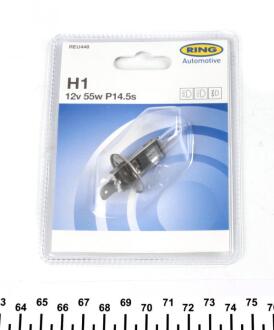 Лампа накаливания H1 55W 12V галогенная Ring REU448