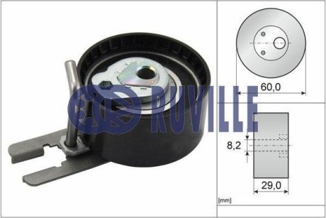 Натяжитель ремня Peugeot/Citroen/Fiat/Lancia RUVILLE 55953