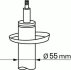 Амортизатор передн Лів/Прав AUDI A3 SEAT LEON SKODA OCTAVIA II, YETI VW CADDY III, GOLF V, GOLF VI, JETTA III, TOURAN 1.2-3.2 05.03-12.17 SACHS 311852 (фото 1)