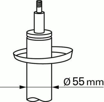 Амортизатор передн Лів/Прав AUDI A3 SEAT LEON SKODA OCTAVIA II, YETI VW CADDY III, GOLF V, GOLF VI, JETTA III, TOURAN 1.2-3.2 05.03-12.17 SACHS 311852 (фото 1)