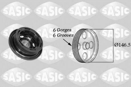Шків колінчастого вала SASIC 2156067