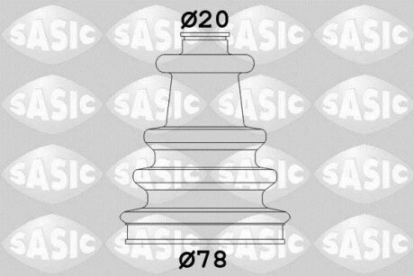 Комплект пильовиків гумових SASIC 2933743