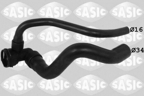 Шланг гумовий сист. охолоджен. SASIC 3406278