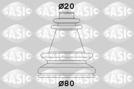 Комплект пильовиків гумових SASIC 4003406