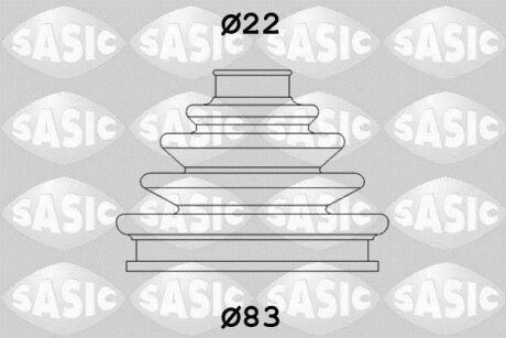 Комплект пильовиків гумових SASIC 4003437