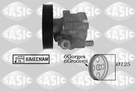 Насос гідропідсилювача рульового механізму SASIC 7074012