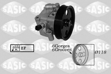 Насос гідропідсилювача рульового механізму SASIC 7076075