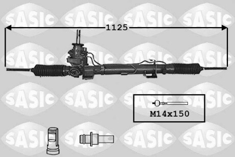 Рулевая рейка с усилителем SASIC 7174020